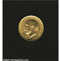 George V Gold Sovereign 1917C, Nice UNC, perhaps MS62. Important notice: We expect to be auctioning.