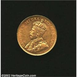 George V Gold Ten Dollars 1914, KM27, Choice AU, virtually complete luster. Important notice: We exp