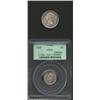 George VI 10 Cents 1948, KM43, MS64 PCGS, and a Newfoundland 20 Cents 1876H, KM4, F-VF. 2 coins Impo