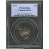 George VI Matte Specimen Dollar 1939, KM-37, Specimen 64 PCGS. A toning connoisseur's dream a specta