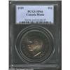 Image 1 : George VI Matte Specimen Dollar 1939, KM-37, Specimen 64 PCGS. A toning connoisseur's dream a specta