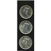 George VI Dollars 1945 (3), KM37. Brilliant UNC with minor surface marks. A near-Choice trio of scar