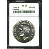 George VI Dollar 1948, Bust left/Canoe with date and value, KM-46, MS62 ANACS. The key date of the e