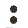 Image 1 : A pair of scarce Specimen Cents as follows: 1949 A Between Denticles, Mottled brown, red, and, blue.