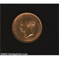 New Brunswick Half Penny Token 1854, KM3, Lustrous UNC, some staining. Important notice: We expect t