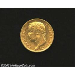 Napoleon Bonaparte, Empereur Gold 40 Francs 1812A, KM696.1. VF+, mint luster especially on the rever