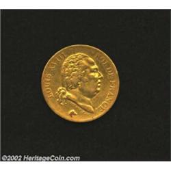 Louis XVIII Gold 40 Francs 1816A, Very Fine. Important notice: We expect to be auctioning lots at th