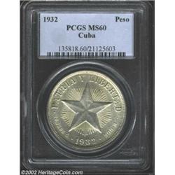 Peso 1932, KM15.2, MS60 PCGS, scarce date in Mint State. Important notice: We expect to be auctionin