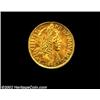 Louis XIII Gold Louis D'or 1642A, KM136.1, Uncirculated, first year of older head type. Somewhat mut
