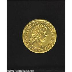 Louis XIIII Gold Louis D'or 1644A, KM149.1, VF-XF, lightly cleaned. From the Hans A. Land Collection