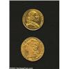 Image 1 : Louis XVI Gold Louis D'Or 1786A, VF+ tiny scratches, plus 20 Francs 1815R KM707 VF+, ex: jewelry. 2.