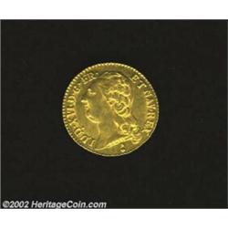 Louis XVI Gold Louis D'or 1787AA, KM591.2, Choice XF, lustrous and very attractive.Ex: Stack's Augus