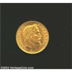 Napoleon III Gold 50 Francs 1862BB, KM804.2, Nice UNC, very attractive coin. Important notice: We ex