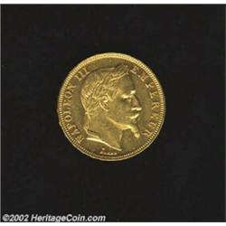 Napoleon III Gold 50 Francs 1866BB, KM804.2. XF-AU. Important notice: We expect to be auctioning lot