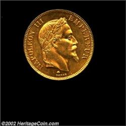 Napoleon III Gold 100 Francs 1869A, KM802.1, Uncirculated. Important notice: We expect to be auction