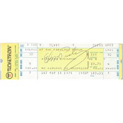 Elvis Presley – Signed Concert Ticket (RARE!!!)