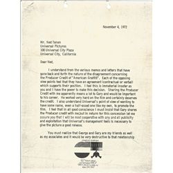 American Graffiti – Signed Contract (Historical!!!)