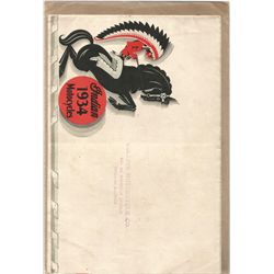 Steve McQueen – Personally Owned 1934 Indian Brochure