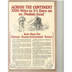 Steve McQueen – Personally Owned 1925 Indian Brochure