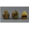 Image 2 : 3 Pcs of Chinese Agate and Jade Snuff Bottles
