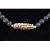 Chinese Hardstone Carved Necklace Tianzhu Bead