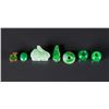 Image 2 : 7 Pieces Green Jadeite & Hardstone Pendants