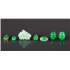 Image 3 : 7 Pieces Green Jadeite & Hardstone Pendants