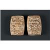 Pair of Chinese Hardstone Carved Pendants