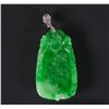 Chinese Emerald Green Jadeite Pendant