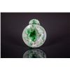 Chinese Green Jadeite Pendant Carved Dragon