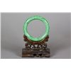 Image 2 : Chinese Green Jadeite Carved Bangle