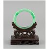 Image 1 : Chinese Apple Green Jadeite Carved Bangle