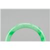 Image 3 : Chinese Apple Green Jadeite Carved Bangle