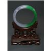 Image 2 : Lavender & Emerald Green Jadeite Carved Bangle
