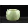 Image 3 : Chinese Apple Green Jadeite & Russet Archer's Ring