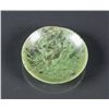 Image 1 : Chinese Spinach Green Nephrite Carved Saucer