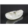 Image 1 : Chinese White Jade Carved Fortune God