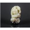 Image 1 : Chinese Two Colour Jade Carved Man w/ Baby