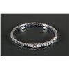 Image 2 : Sterling Silver Sapphire Bangle Cert Value $1350