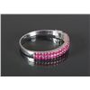 Image 2 : Sterling Silver Ruby 6.5ct Bangle Cert Value 1800