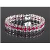 Image 1 : Sterling Silver Ruby Bracelet CRV $2150