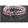 Image 2 : Sterling Silver Ruby Bracelet CRV $2150