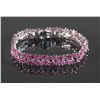 Image 1 : Sterling Silver Ruby (8ct) Bracelet CRV $1650