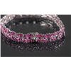 Image 2 : Sterling Silver Ruby (8ct) Bracelet CRV $1650