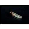 Image 2 : Chinese Icy Green Jadeite Pendant 11 Diamonds 18K