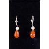 Image 1 : Sterling Silver Carnelian Earrings