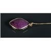 Image 2 : 14kt Gold Ruby (17.05ct) Diamond Pendant Necklace