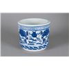 Image 1 : Chinese Blue & White Dragon Porcelain Brush Pot
