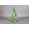 Image 2 : Chinese Green Glazed Gilt Pottery Figure