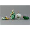 Image 1 : 4 Pcs of Chinese Porcelain Figures & Snuff Bottles